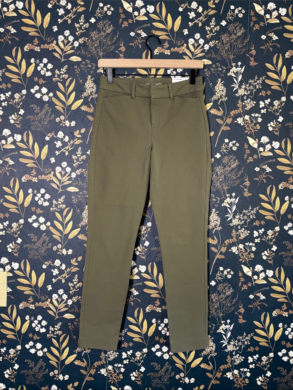 Old Navy Pixie Skinny Ankle Pants Trousers in Olive Size 3